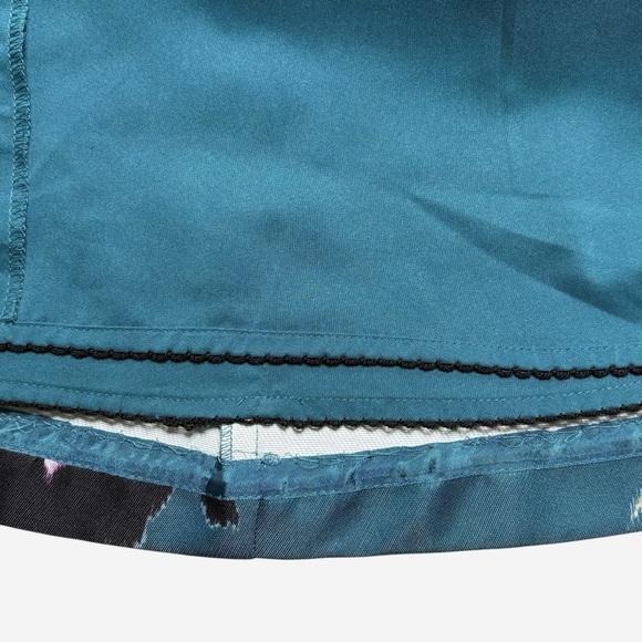 Anthropologie Baikal Dress By Moulinette Souers Size 2 Floral Teal Fit & Flare - Picture 8 of 16